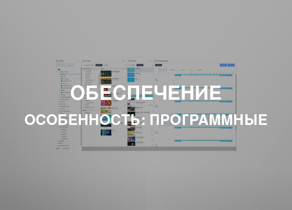 Особенность: Программные